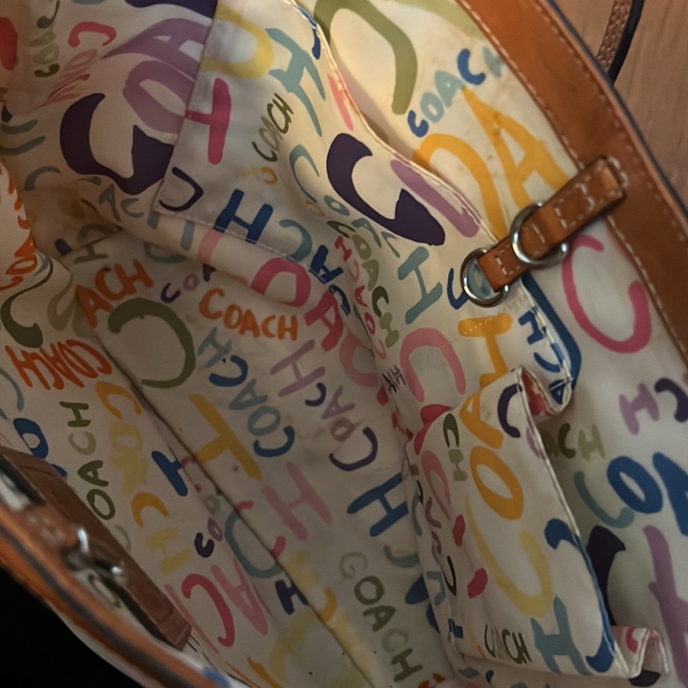 Retro spring coach small tote - Picture 5 of 6